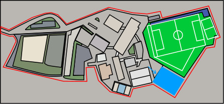 学校の地図です